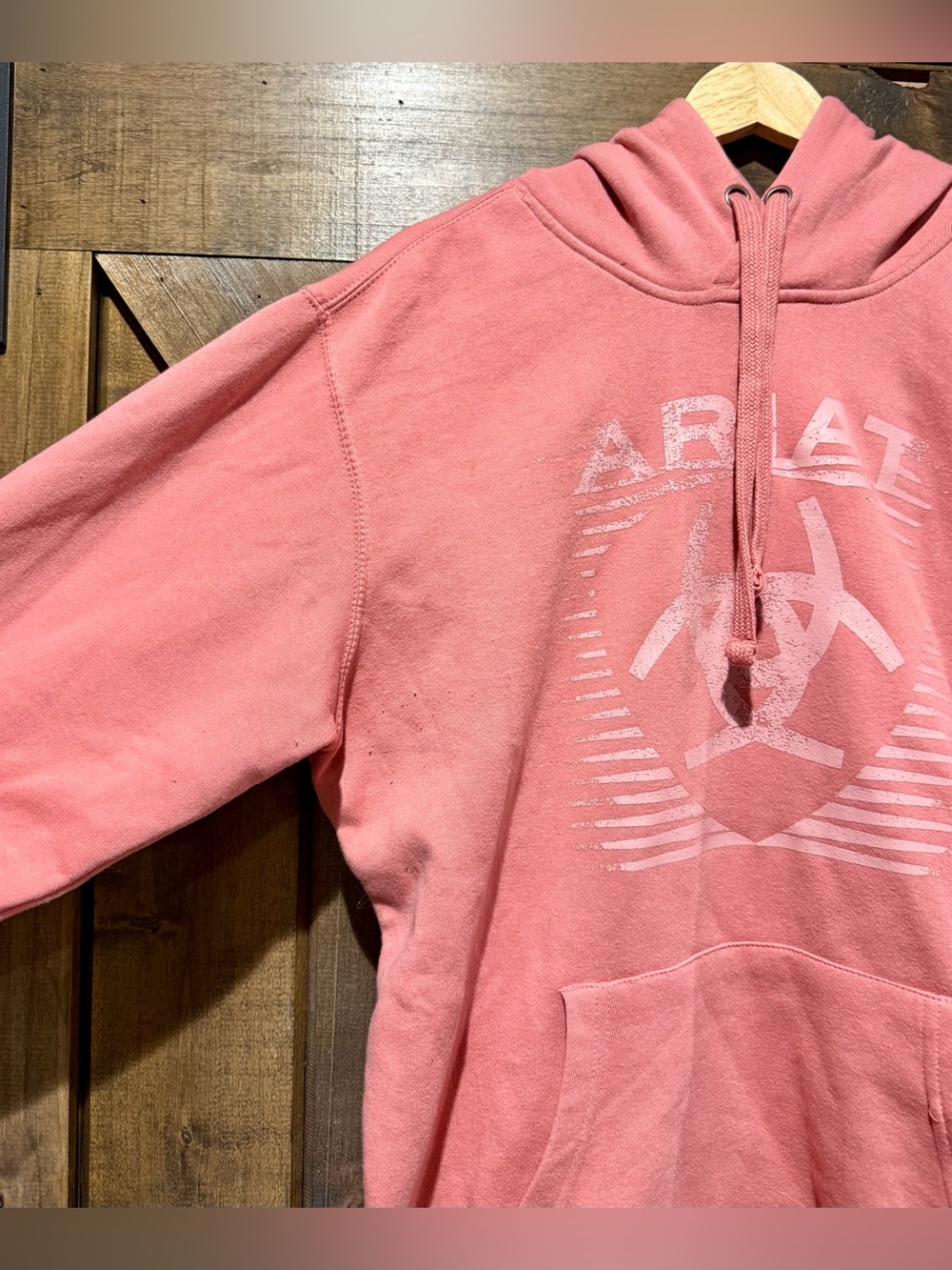 ARIAT REAL Fading Lines Rose Hoodie Sz L - Picture 7 of 16